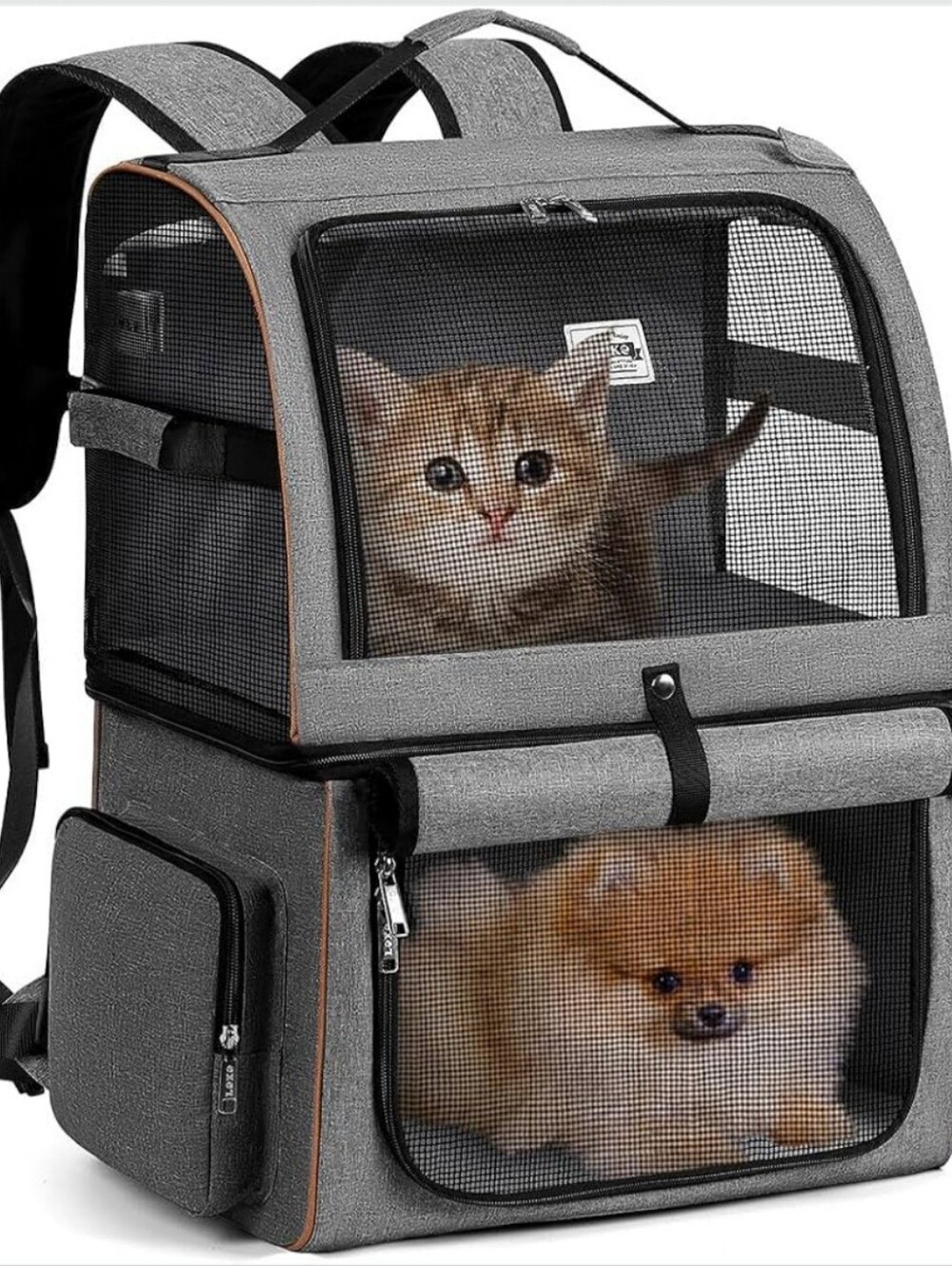 NWT Lekeboro Double-Compartment Pet Carrier